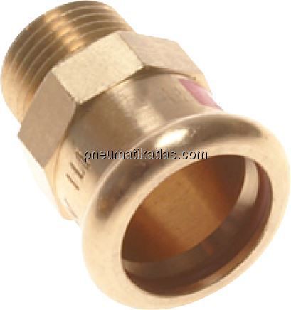 Pressfitting, Übergangsnippel 15mm innen / R 1/2" AG