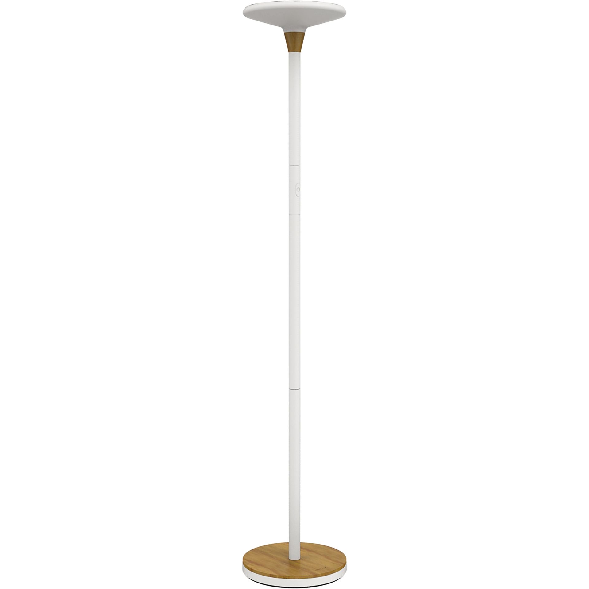 Deckenfluter Baly Bamboo LED weiß