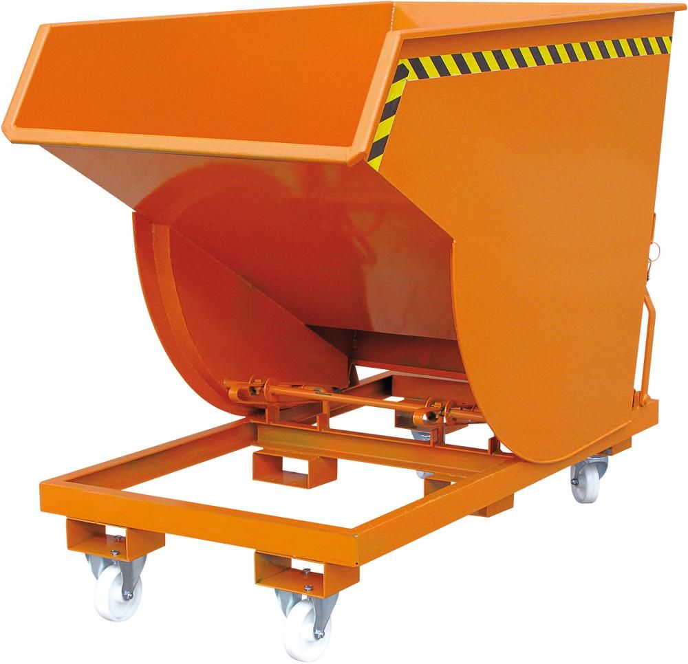 Kippbehälter 300 l B780xT1700xH1195 mm RAL2004,Tragkraft 300kg mit Rollen