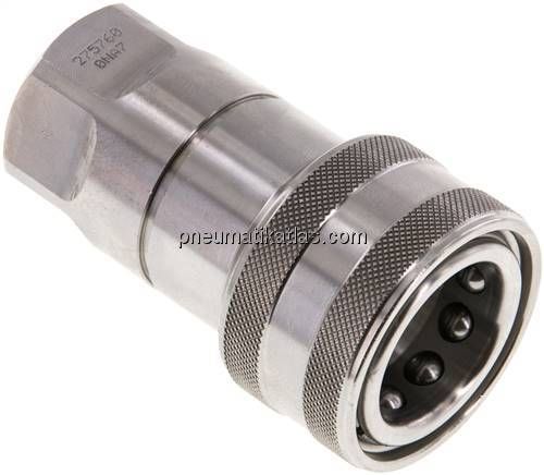 Hydraulikkupplung ISO 7241-1B, Muffe, G 1/2"(IG),Edelstahl