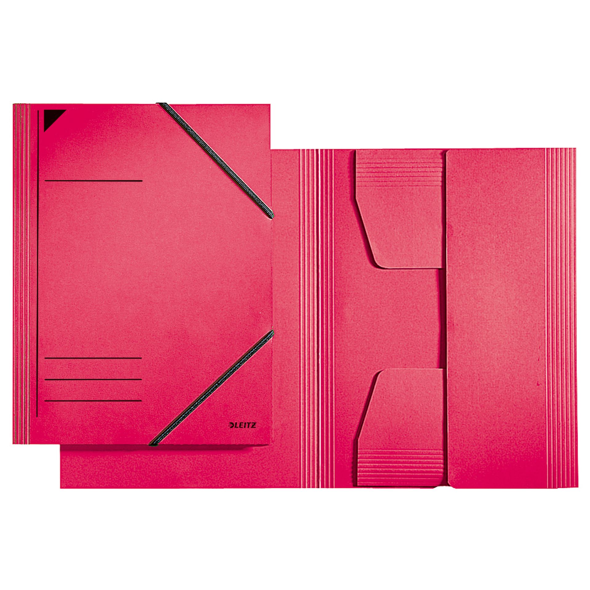Eckspannermappe DIN A4 Karton rot