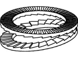 ART 88032 Keilsicherungsscheiben geklebt flZnnc 43,2 x 63,0 x 6,3 flZnnc S