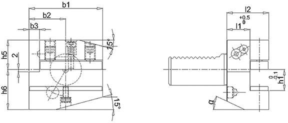 VDI-Halter DIN69880 B2A-30x20x40
