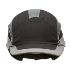 3M™ First Base™ 3 Anstoßkappe 2031219, Elite, Schwarz/Grau, verkürzter Schirm, 55 mm, individuell