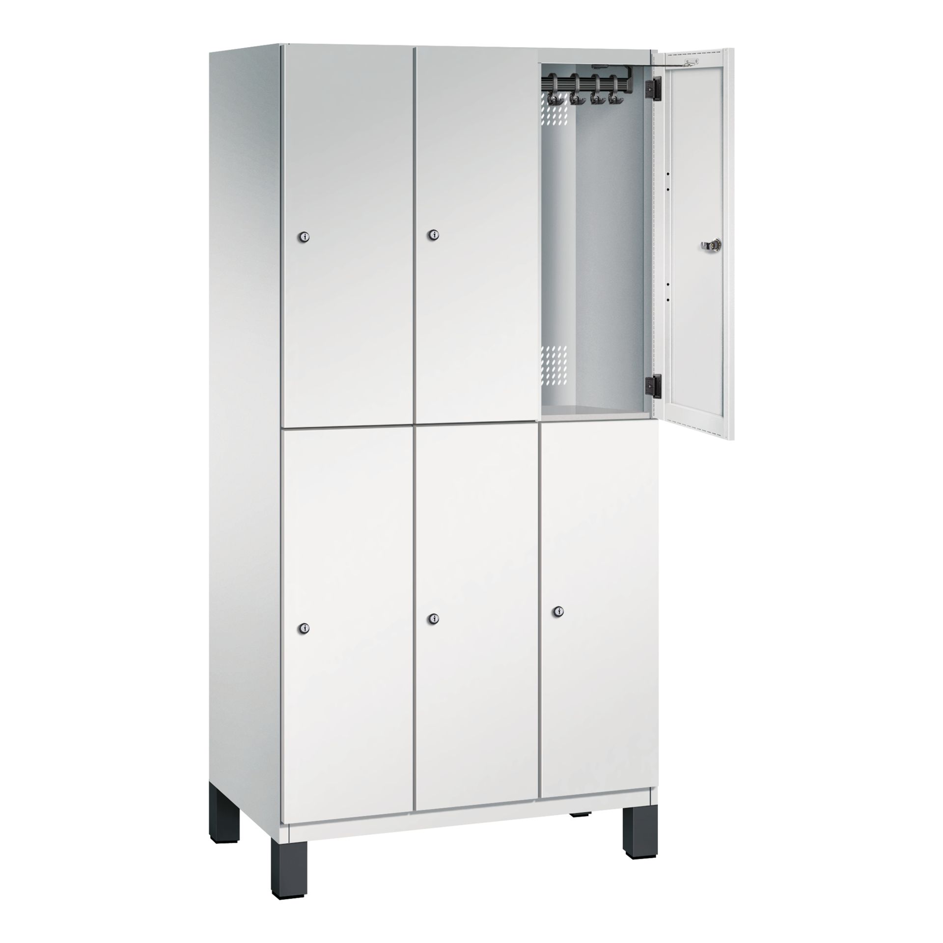 Doppelstockspind Füße 6Fächer B900mm lgr/lgr