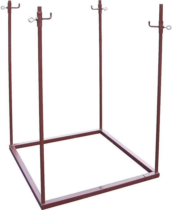Gestell f. Big-Bag, lack.Halter höhenverstellbar