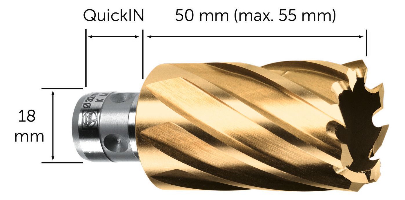 FEIN TiN HSS-Kernbohrer, Ø: 12mm