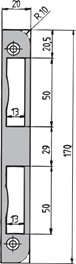 Zt/Schliessblech Nr1 Niro Abg Ls/Rs