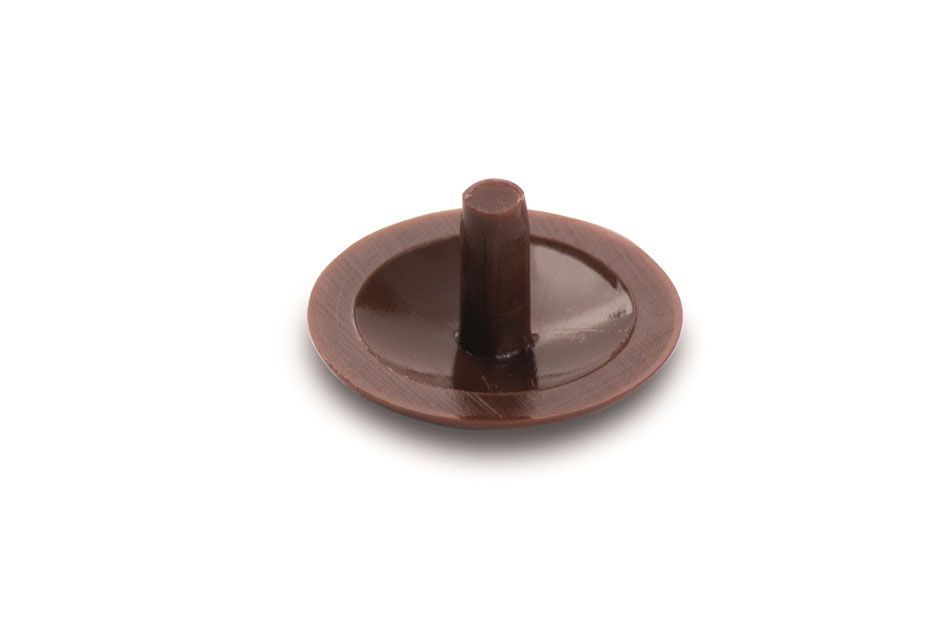 Zierkappen, Zapfen Ø2,4mm, Ø12mm, RAL9010, weiß, à 500 Stück