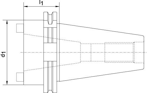 Reduzierhülse DIN69871A SK50/SK40 HAIMER