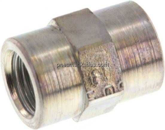 Hochdruck-Muffe G 1/8"-G 1/8", Stahl verzinkt