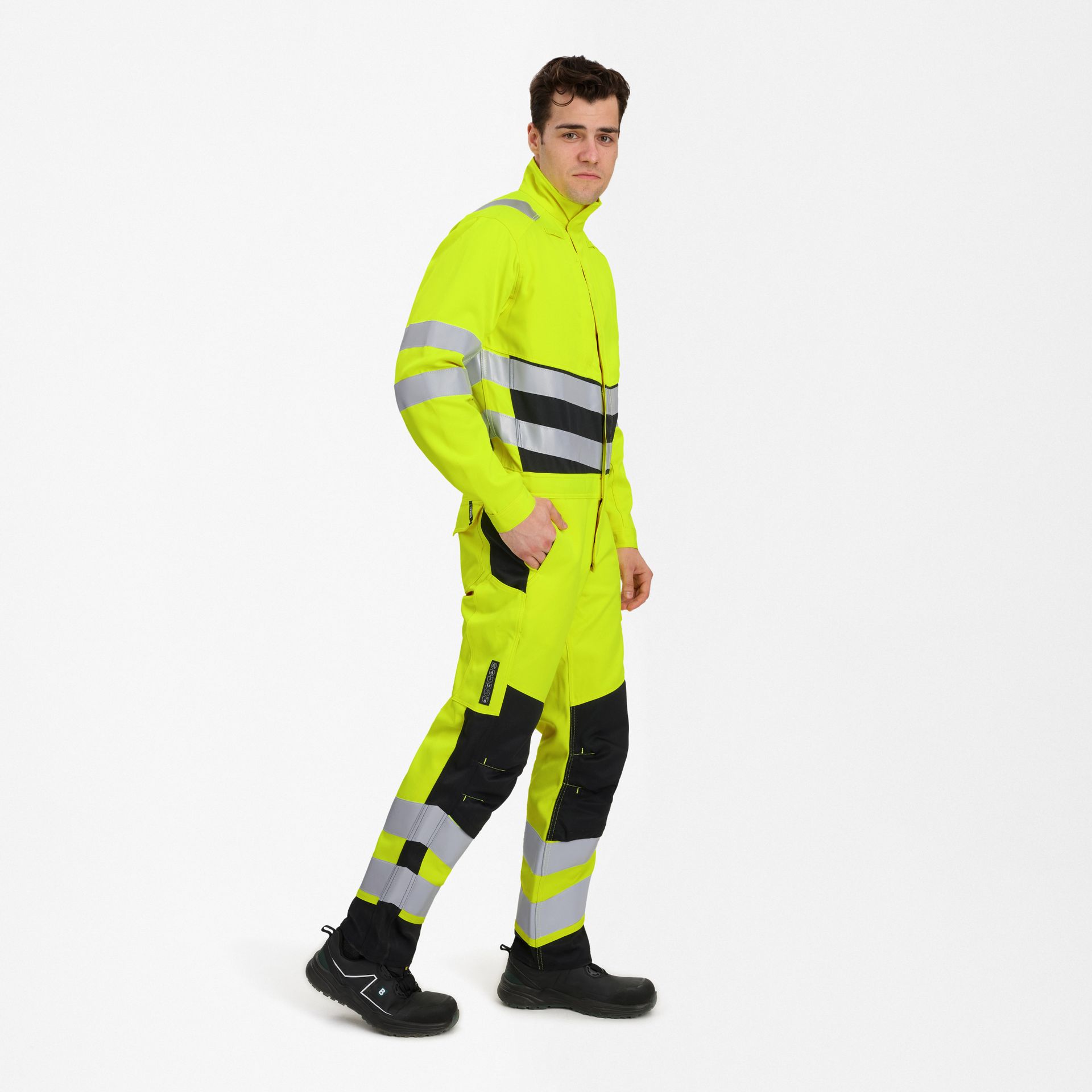 Safety+ Overall Gelb/Schwarz, Gr. XS