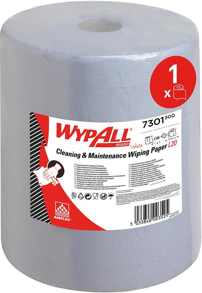 WYPALL L30 Wischtücher 33x38cm blau 500 Blatt