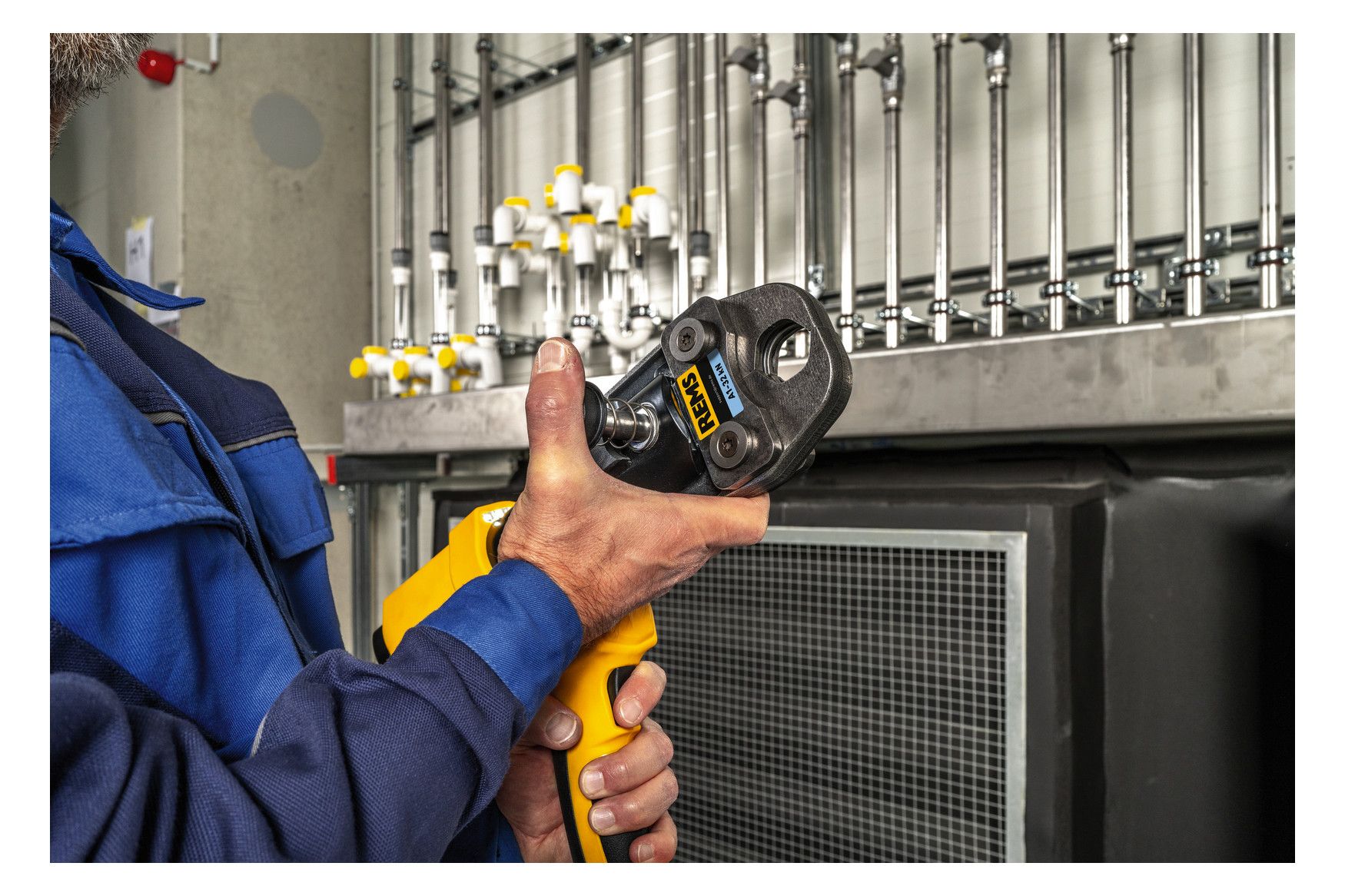 REMS Akku-Hybrid-Radialpresse im Koffer