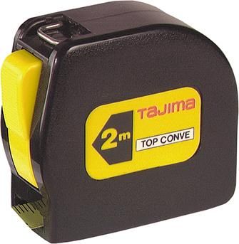 Taschenbandmaß TOP CONVE 2mx13mm gelb Tajima