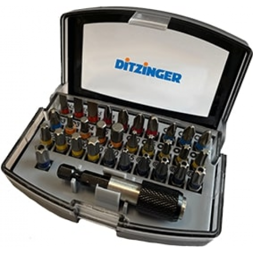 DITZIBITS PROFIBOX MIT FARBRING PH, PZ, TX, TX-BO, SZ, Hex inkl. Bithalter, neutral