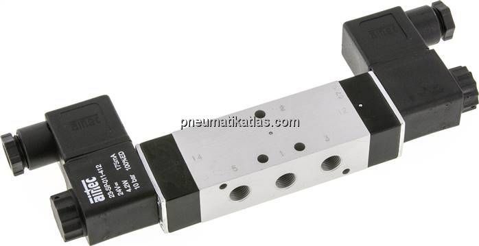 5/2-Wege Magnetimpulsventil, G 1/8", 24 V=