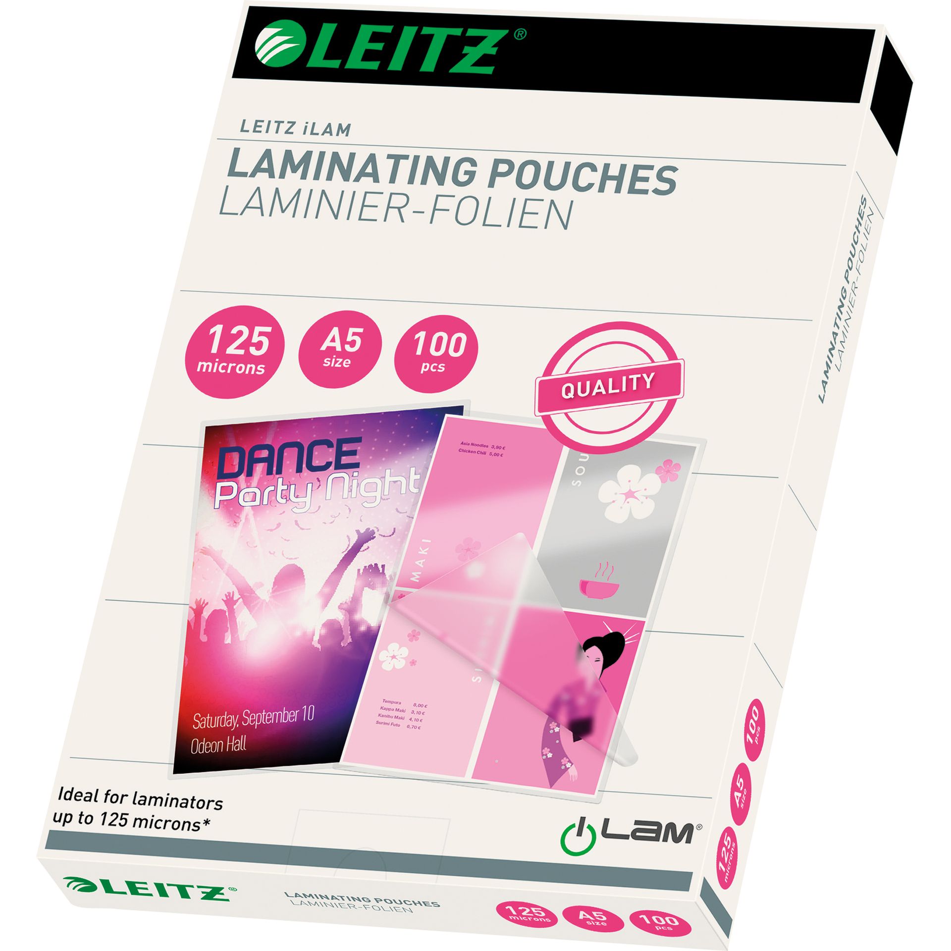 Laminierfolie DIN A5 125mic 100 St./Pack.