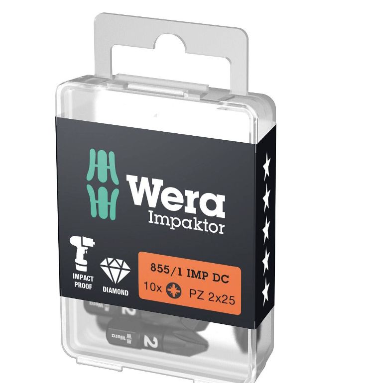 WERA 1/4"-Kreuzbits, DIN3126C6,3