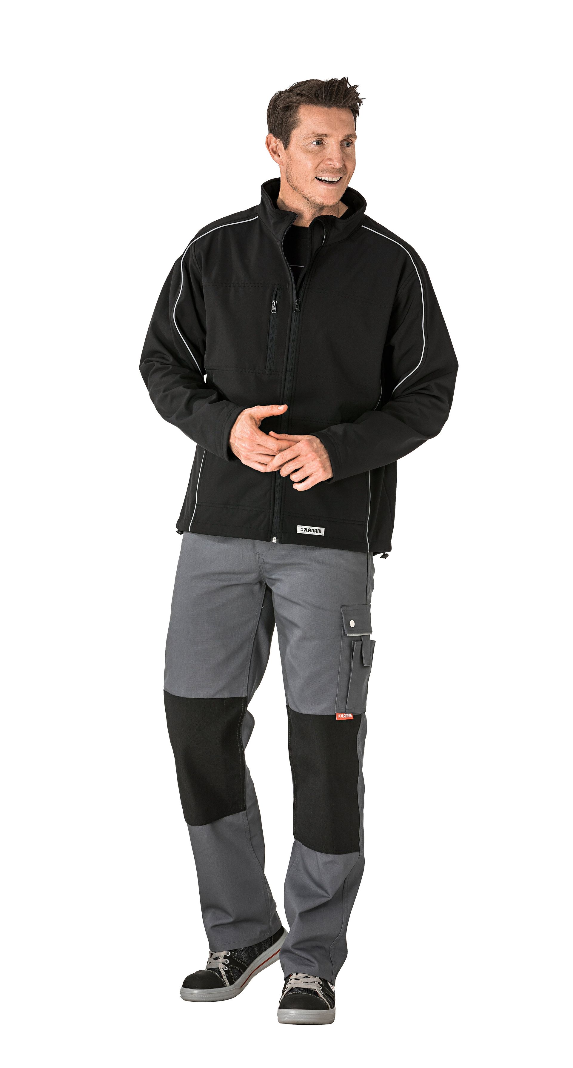 Planam Twilight Softshelljacke Outdoor schwarz Gr. XS