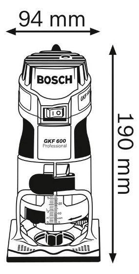 BOSCH Kantenfräse im Koffer