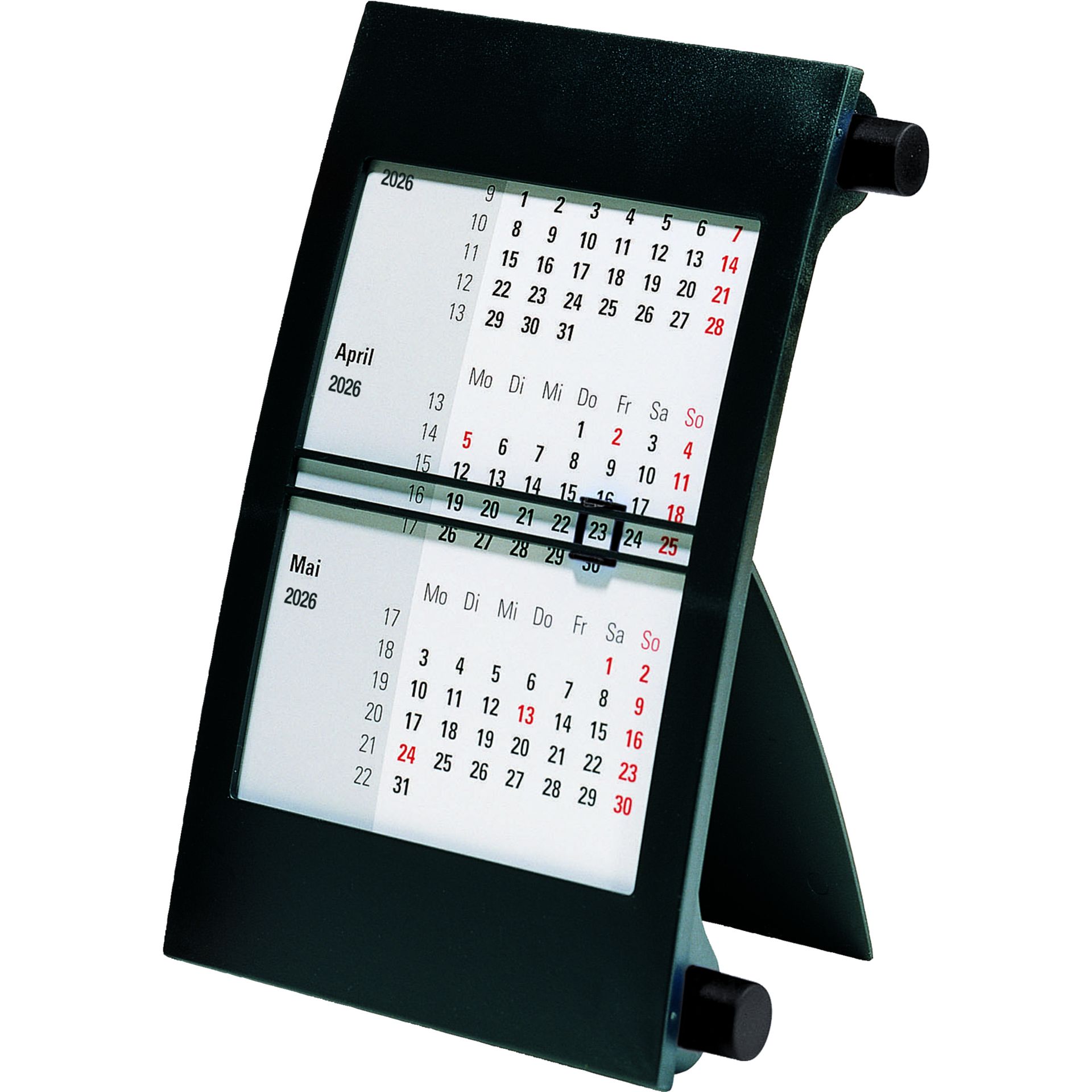 Tischkalender 11x18,3cm 3M/1S sw/s