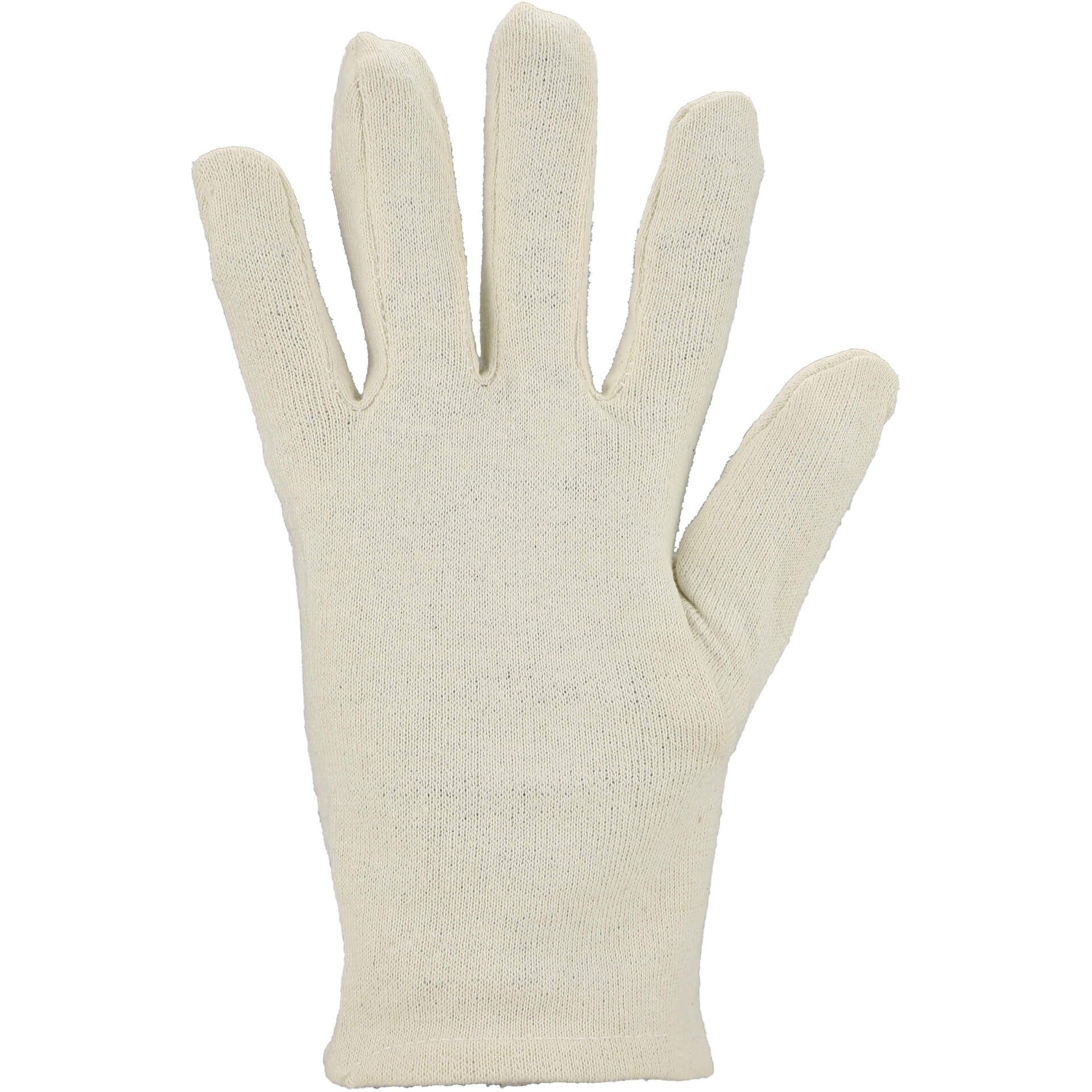 Baumwoll-Jersey-Handschuh BJH, natur, Gr. 10