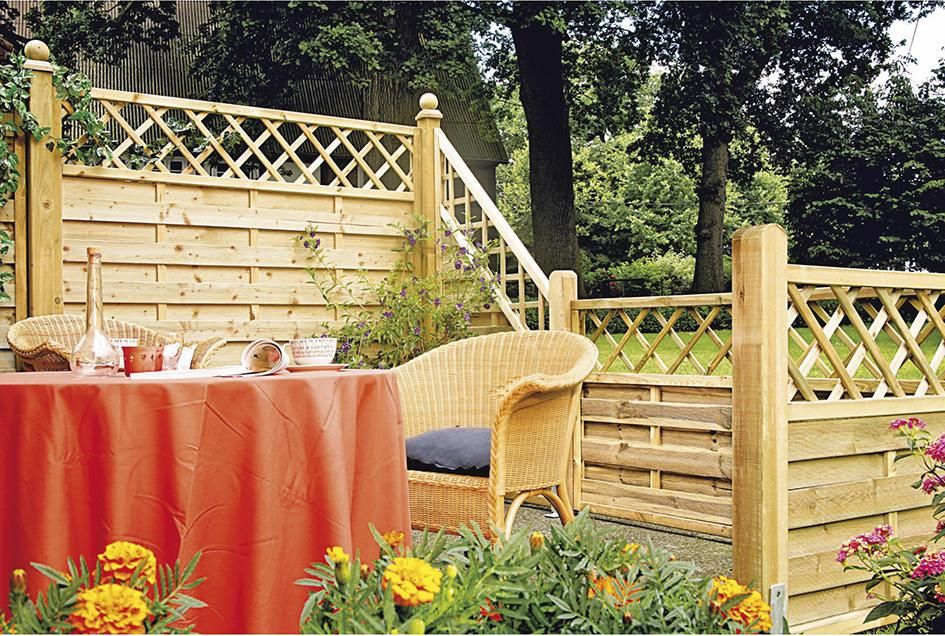 Maxi-Massiv-Ranki 150 x 180 cm, kdi grün Rahmen 45/45mm Lamellen geriffelt & geschraubt