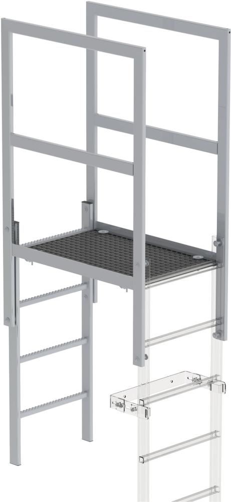 Attika-Überstieg B1220 mm Alu eloxiert