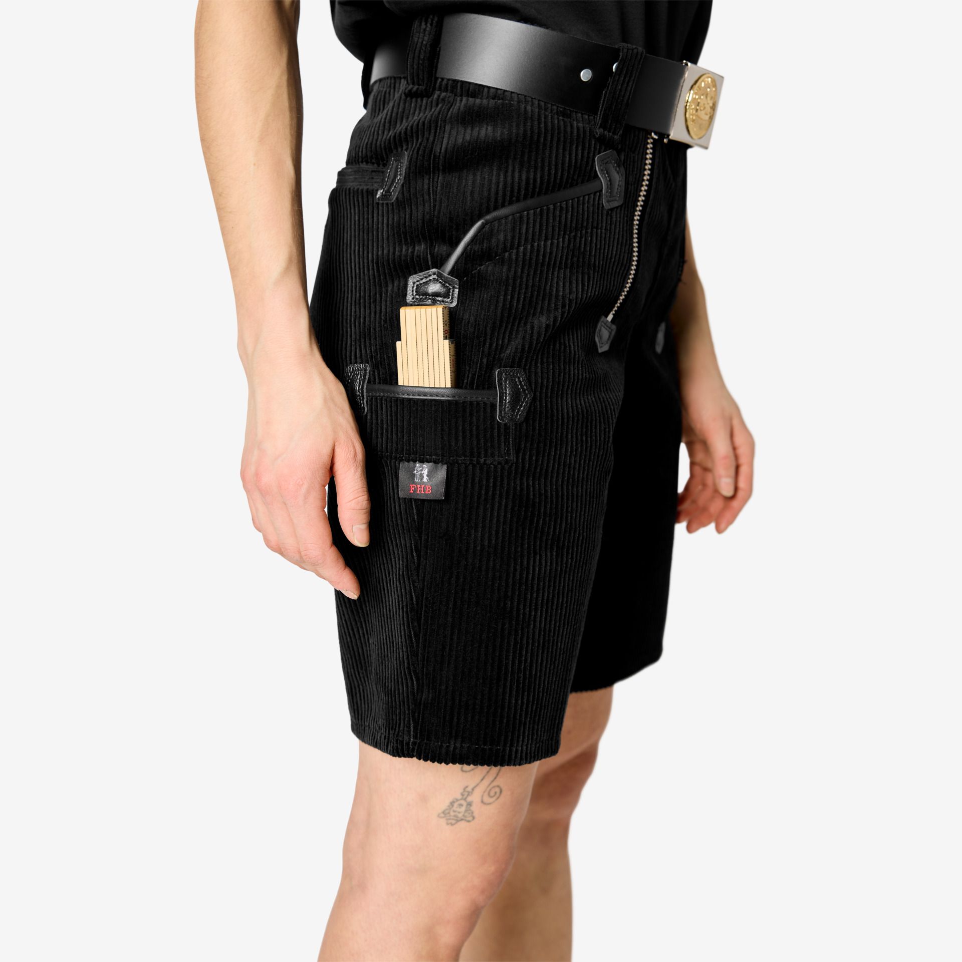 FHB Zunftshort BERND schwarz - Gr. 48