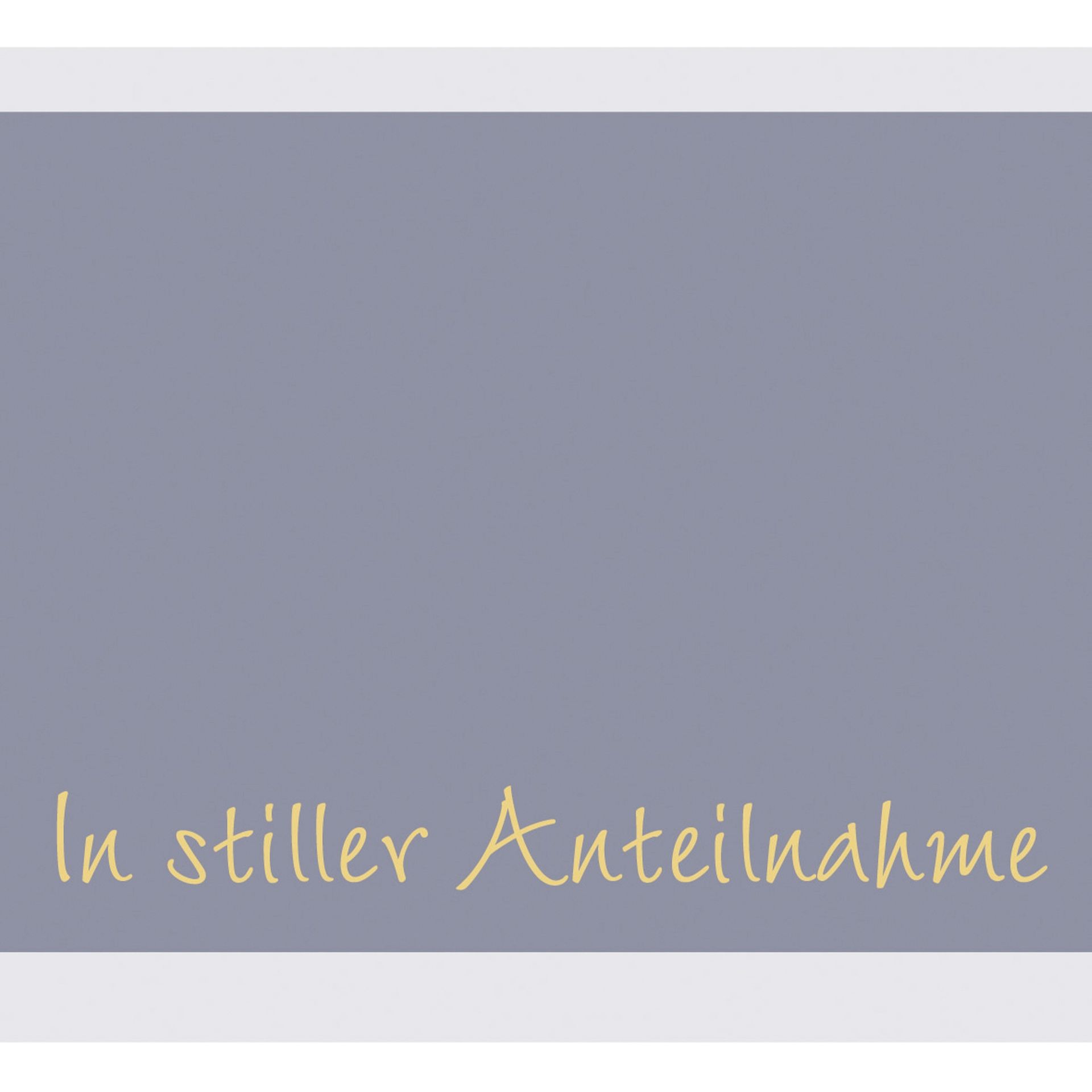Trauerkarte Anteilnahme  DL 220g 10St +Umschläge