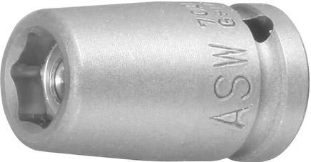 ASW Kraft- Steckschlüsseleinsatz mit Magnet 1/4"