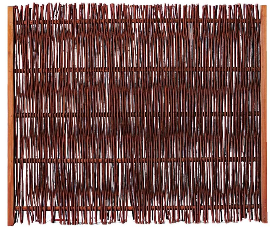FUEGO Weidengeflechtzaun 120 x 100 cm, m.seitl. Rahmen