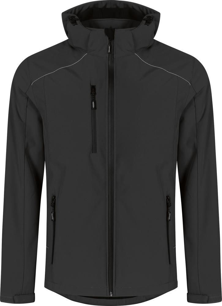 Men`s Softshell Jacket warm, black, Gr.5XL