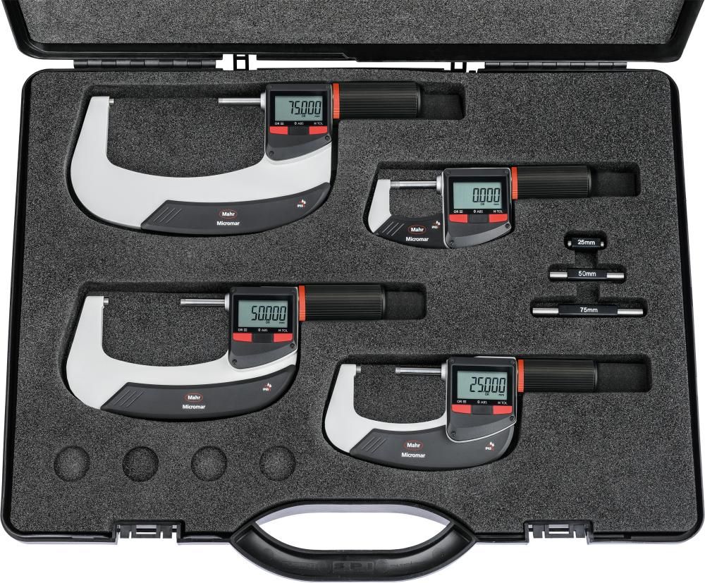 Dig.-Bügelmessschr.-Set MICROMAHR 40 EWRi-L IP65 0-100 mm Int.-Wireless MAHR