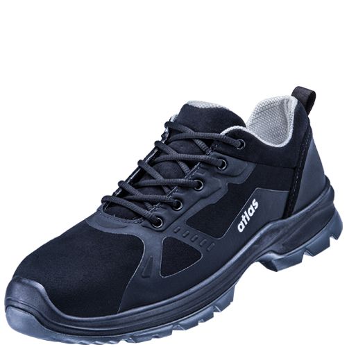 Atlas BS 60 Sicherheitshalbschuh O2, Schwarz, Gr. 39, Weite 10