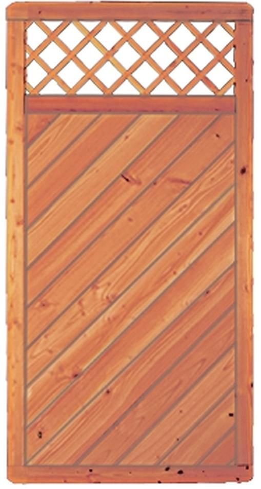 CLASSICO Rankgitter Lärche/ Douglasie Rahmen 40/68mm, 90x180cm Profilbretter 16/118 mm