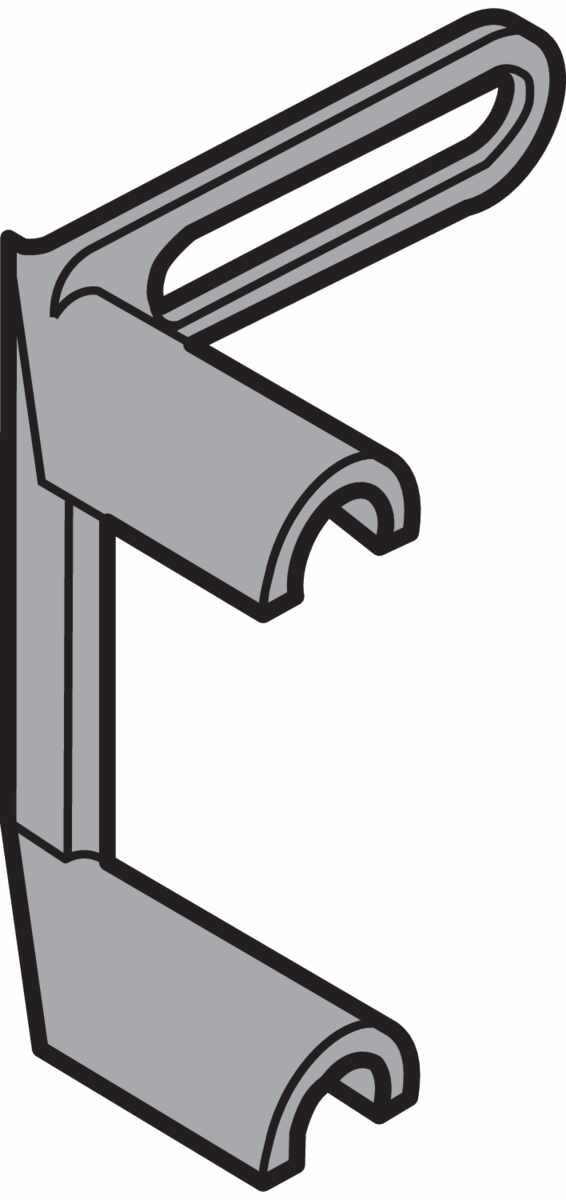 ORGA-LINE Längsteiler für Querreling, R7037 staubgrau