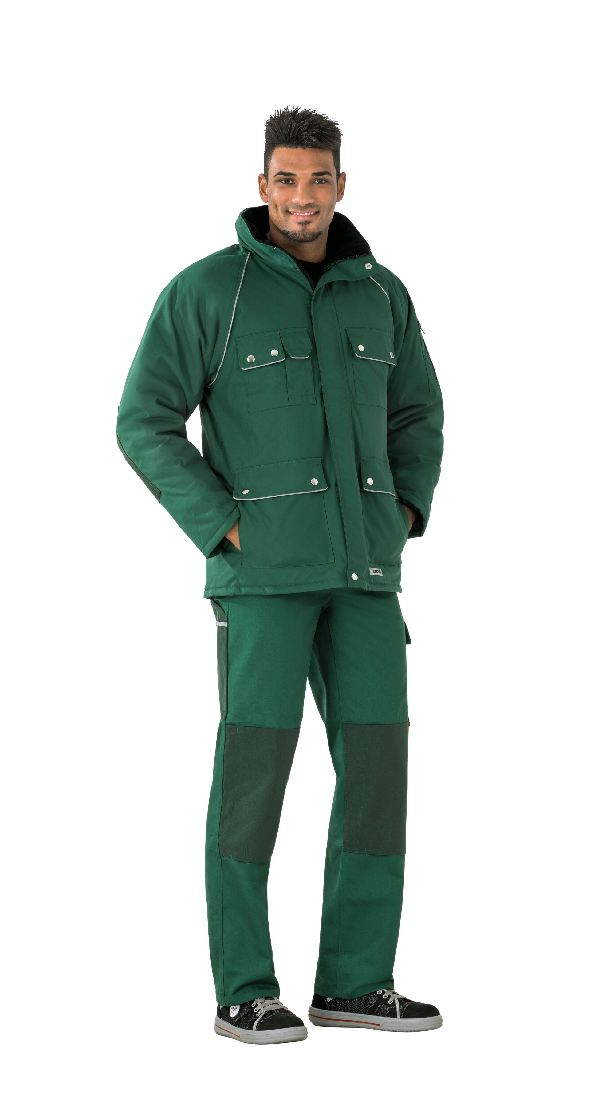 Planam Winterparka Canvas 320, Outdoor grün/grün Gr. S