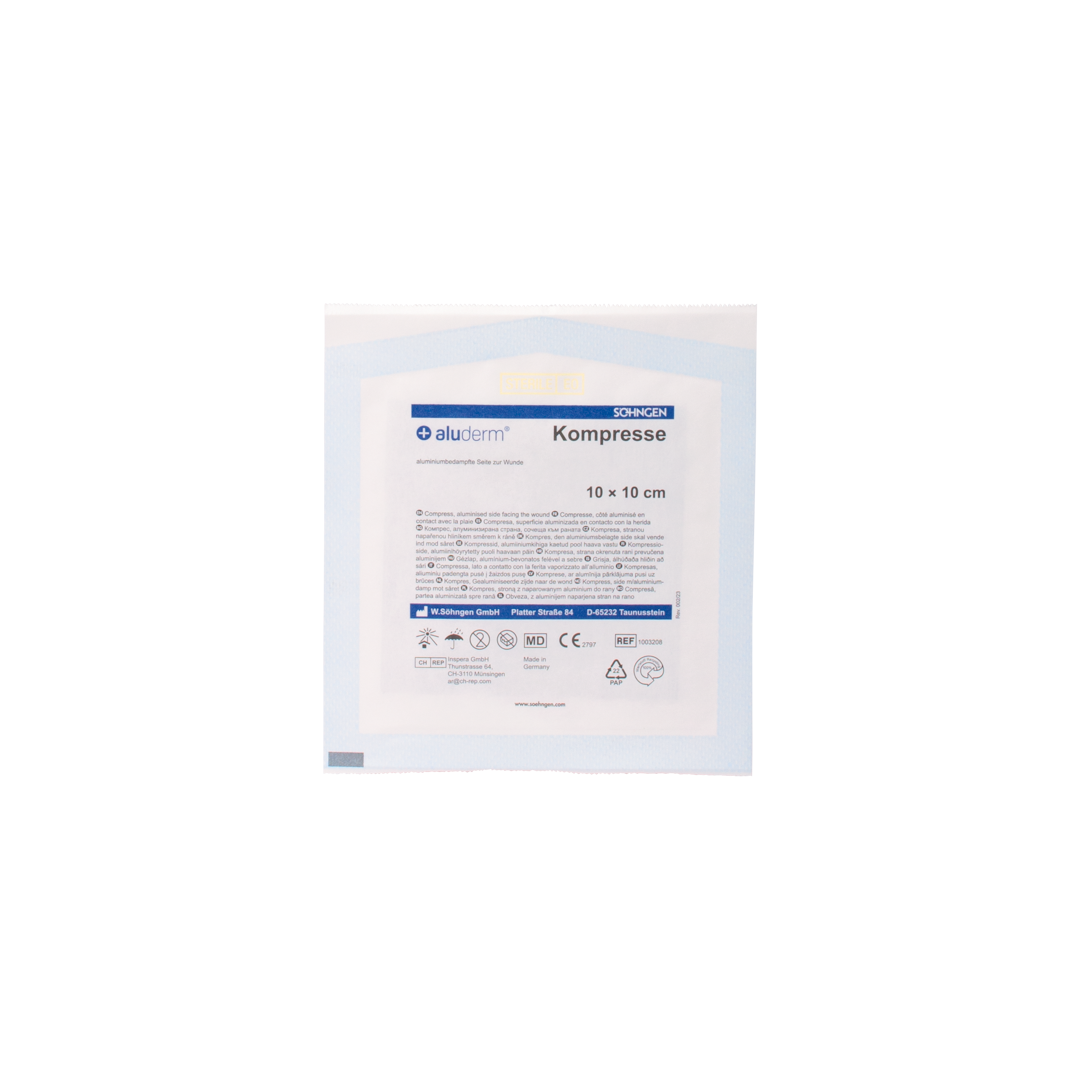 aluderm® Kompresse einzeln 10 x 10 cm