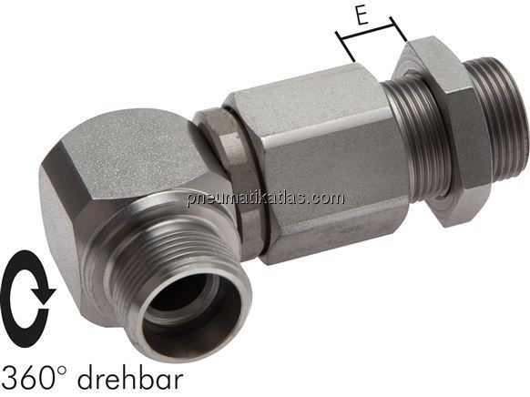 Hochdruck-Winkel-Schott-Drehverschraubung 16 S (M24x1,5)