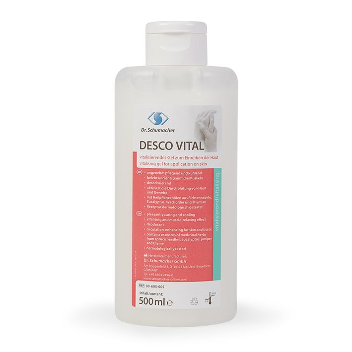 Desco Vital Gel 500 ml DescoflexflascheKühlgelUK = 20 Fl.