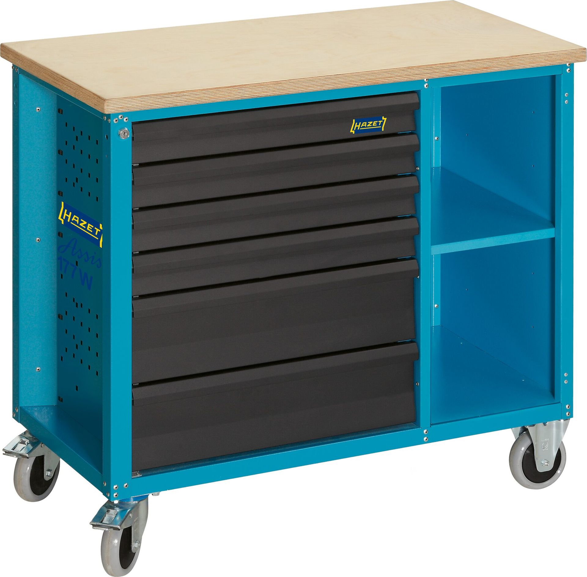 Rollwerkbank 177W-6 934x1040x520mm Hazet