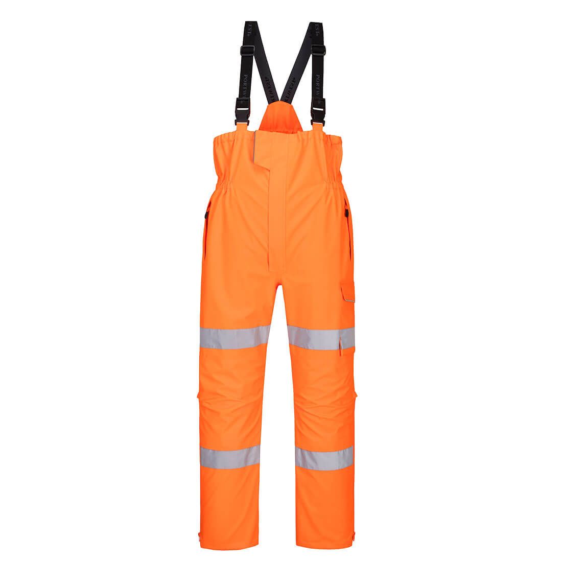 Portwest S594 Warnschutz-Latzhose, Orange, Gr. L