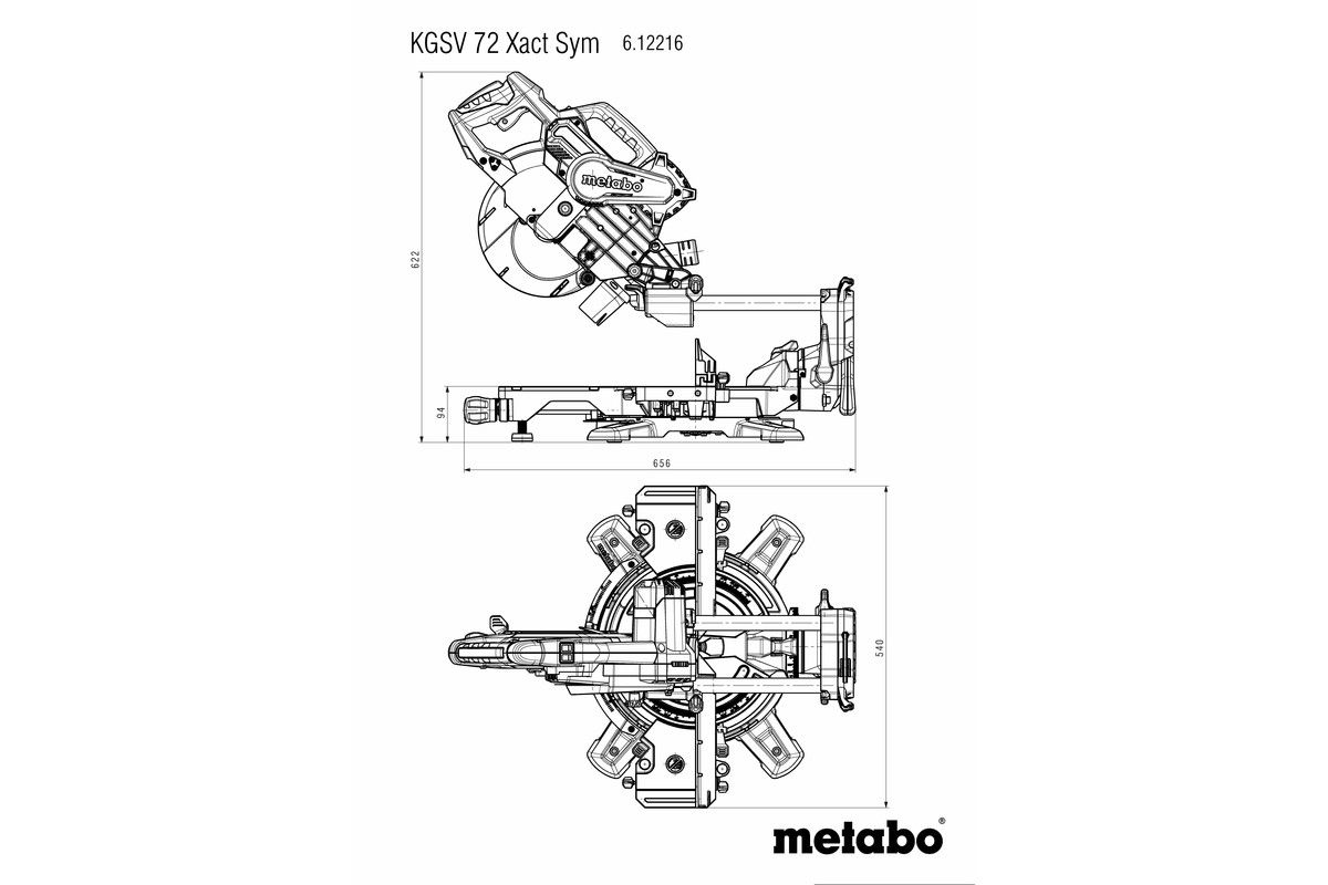 Kapp- und Gehrungssäge KGSV 72 xact SYM Metabo