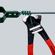 KNIPEX Bolzen-Vornschneider hochübersetzt mit Kunststoff überzogen
