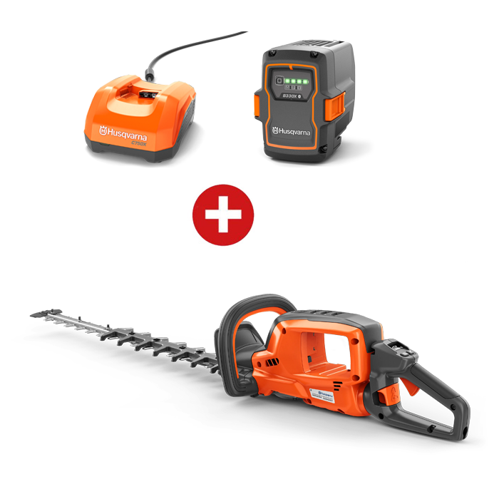 Husqvarna Akku-Heckenschere 522iHD60 inkl. Akku B330X und Ladegerät C750X