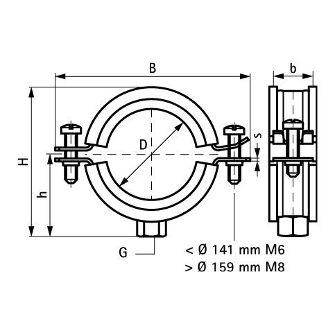 BISMAT 2000 Rohrschelle, DIN4109