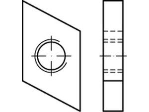 ART 88952 Hammerkopf Gewindeplatte Typ 38/17, M 8 , gal Zn gal Zn S