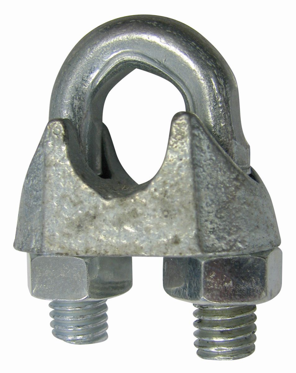 Drahtseilklemmen Eisen verzinkt für Seil 3,0 mm 1/8'